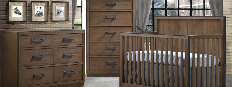 Nursery Style Trends: Industrial themed design
