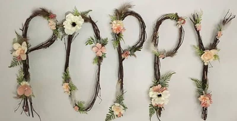 DIY Baby Name Wall Decor