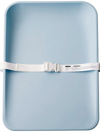 Blue color matty changing mat with safety belt