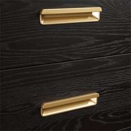 Palo Golden Semi Encased handles in Dusk
