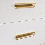 Palo Golden Semi Encased handles in White