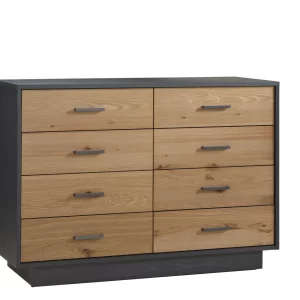 Como Naturale Double Dresser 52’ in Graphite / Rustic Oak