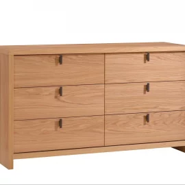 Linea Double Dresser 62’’ in Oak