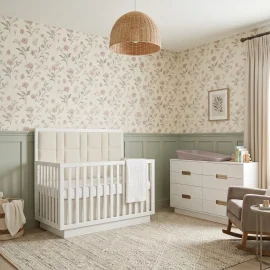 Como Conv Crib Room White W Panel Marlyn Turcotte