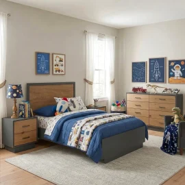 Como Naturale Bed Room Graphite Natural