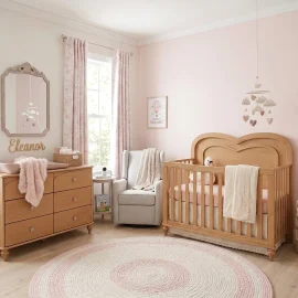 Greta Crib Room Wheat