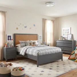 Kyoto Bed Room Charcoal Caramel