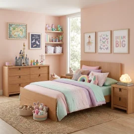 Linea Bed Room Oak Girl