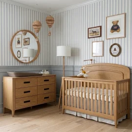 Palo Wheat Crib Room Side View Marlyn Turcotte