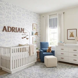 Toscano White W Como Island Crib